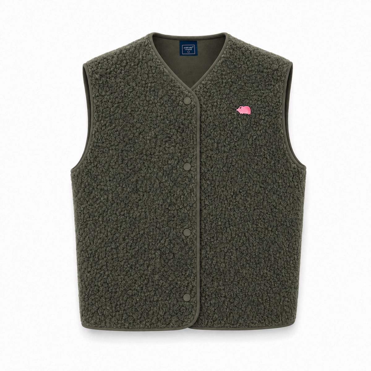 Women's sherpa sleeveless jacket