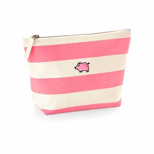 Striped clutch