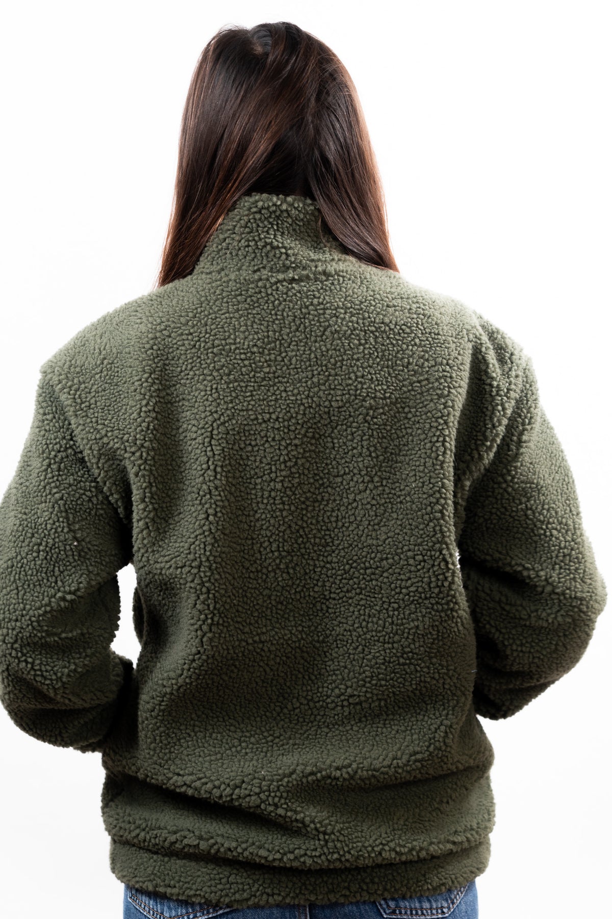 Sweat zippé sherpa unisexe