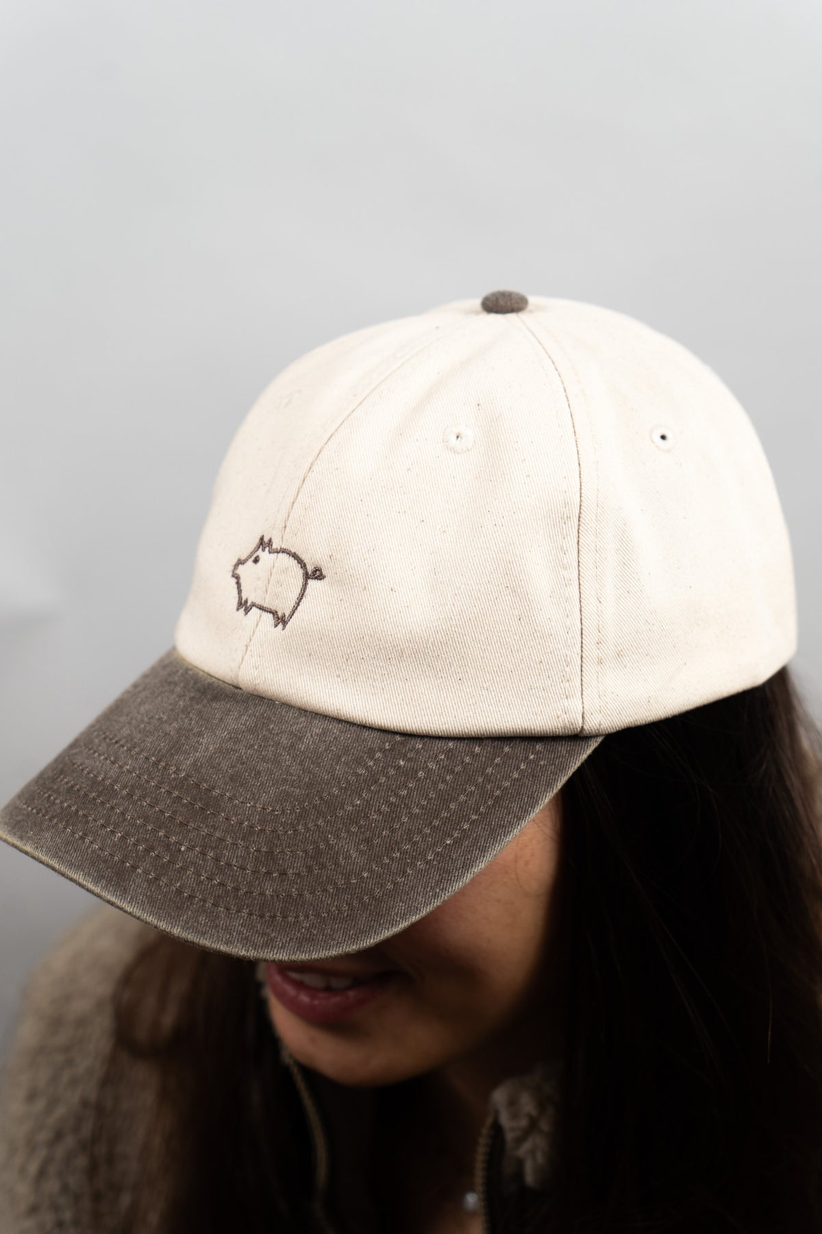 Casquette délavée bi-color