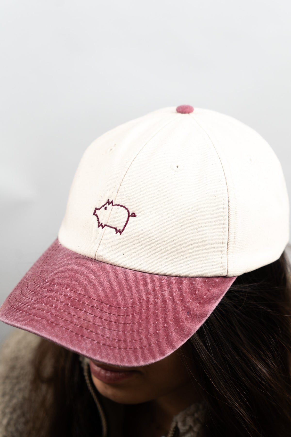 Casquette délavée bi-color