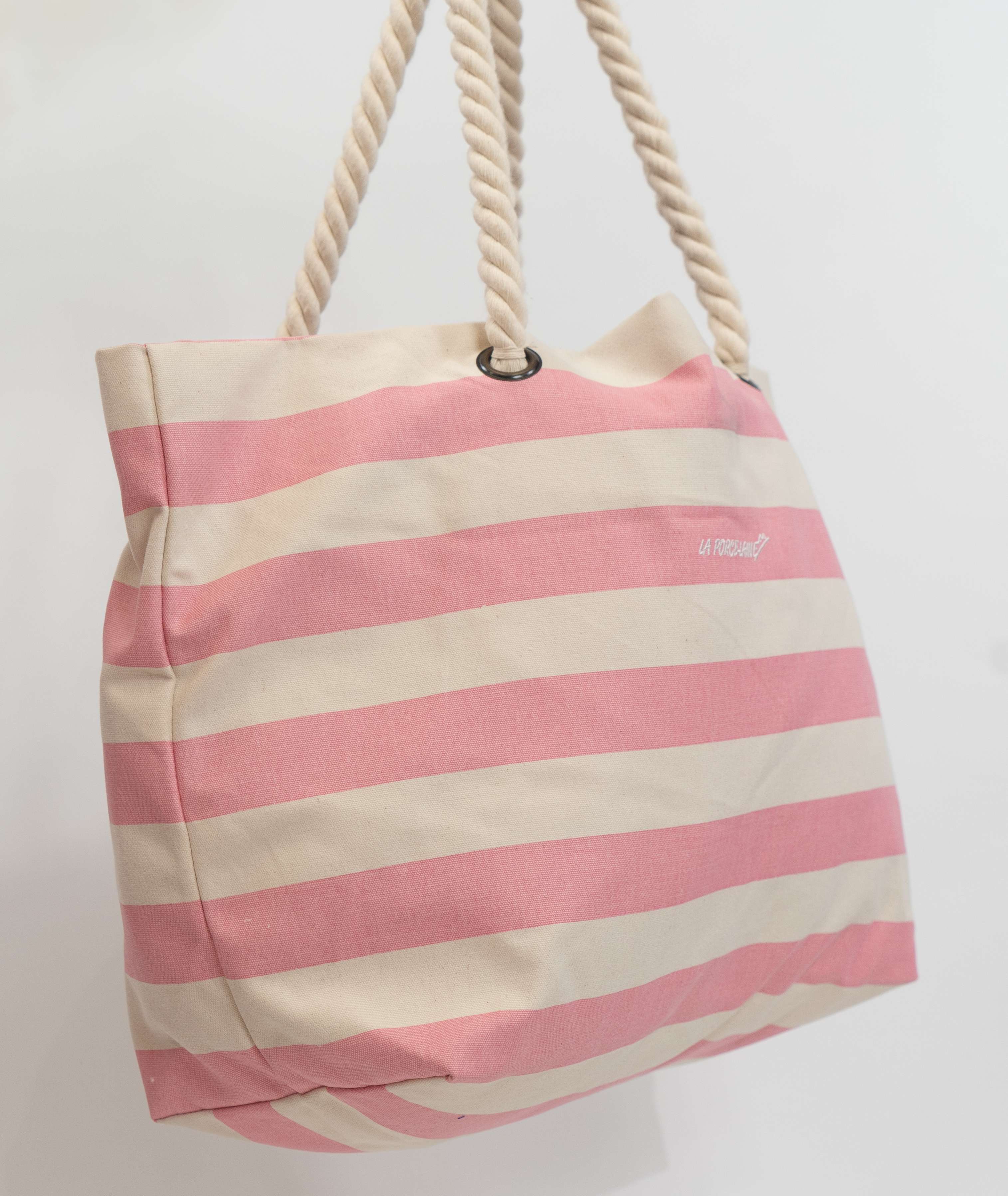 Sac de plage rayé