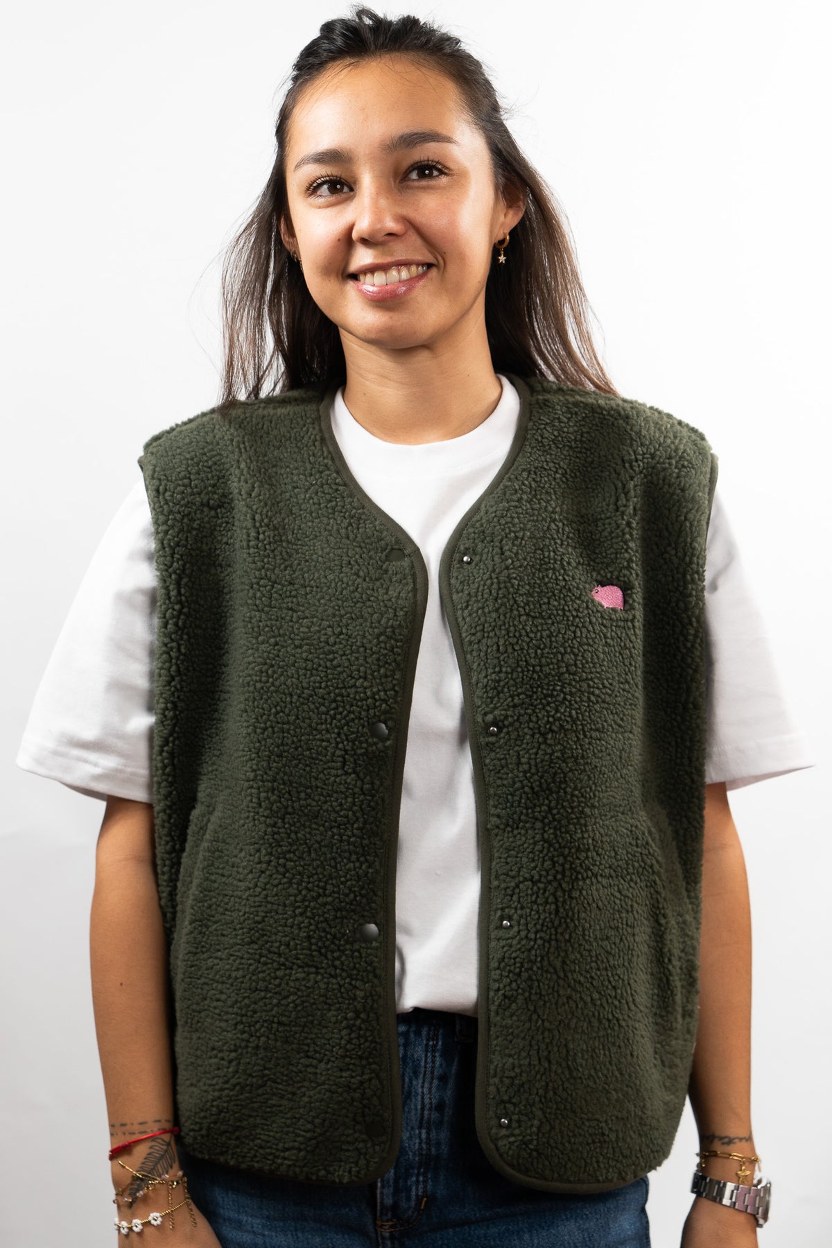 Veste sans manches sherpa femme
