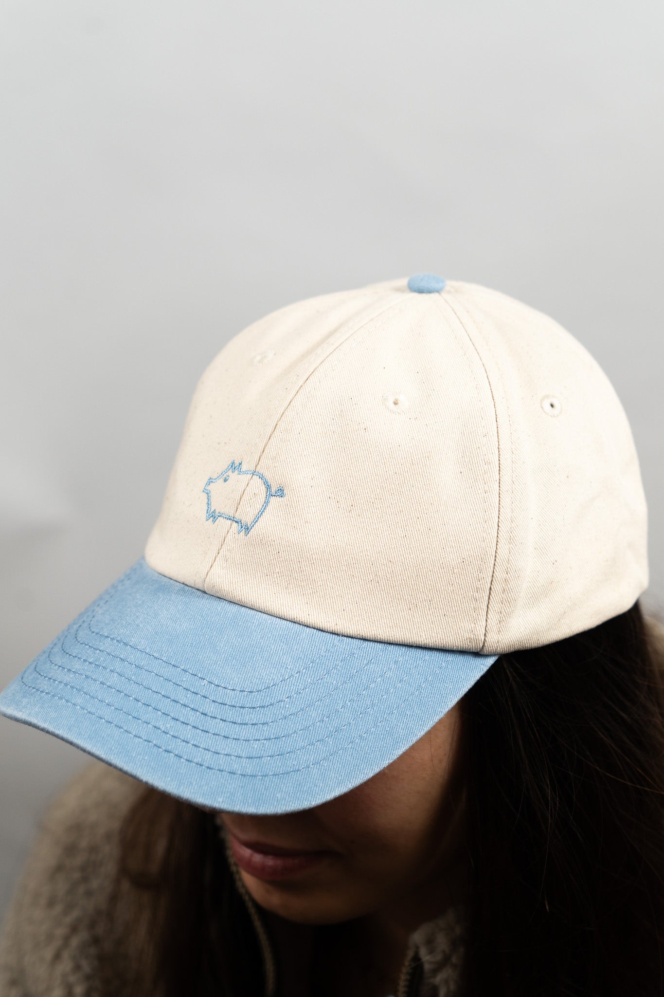 Casquette délavée bi-color