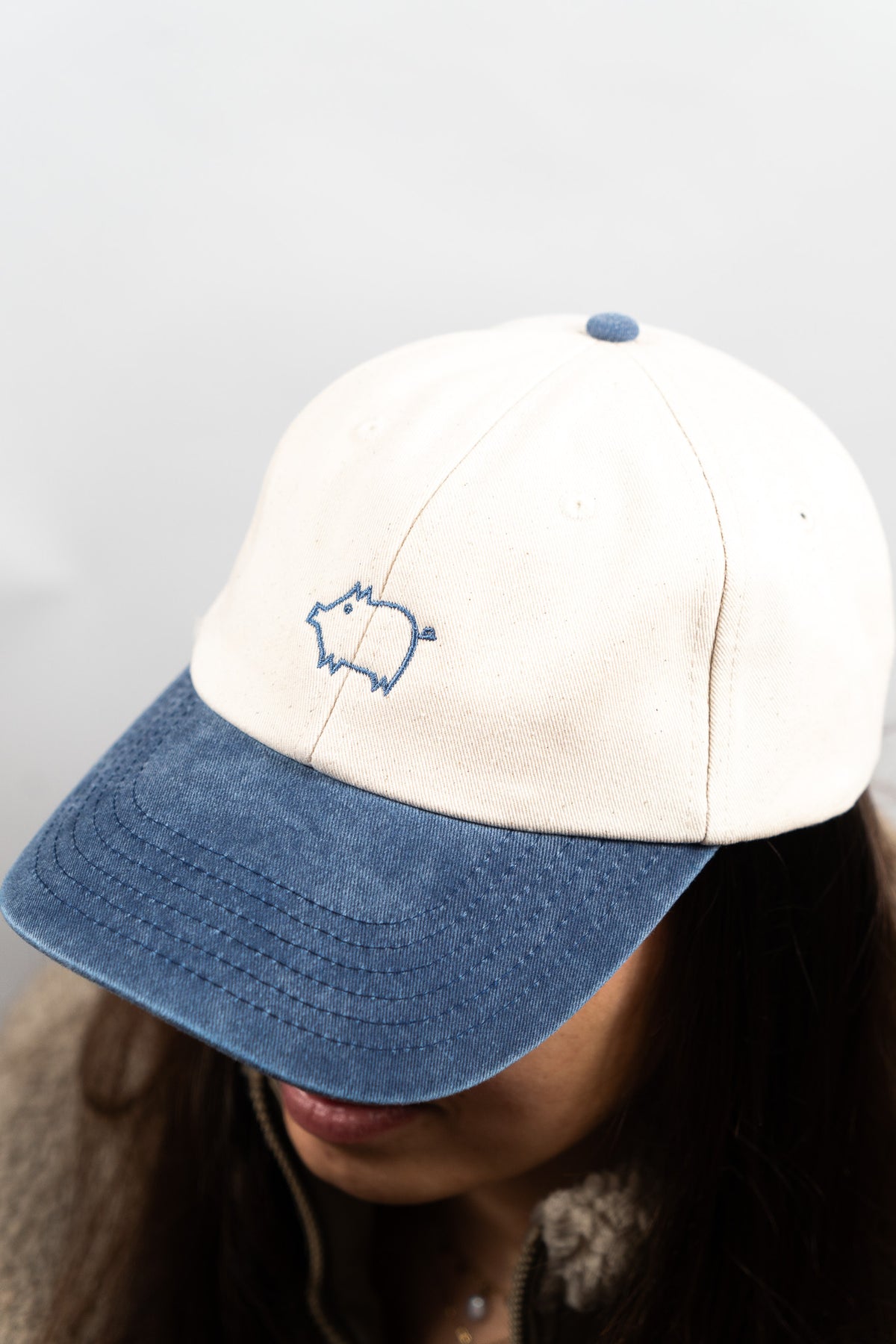 Two-tone faded cap
