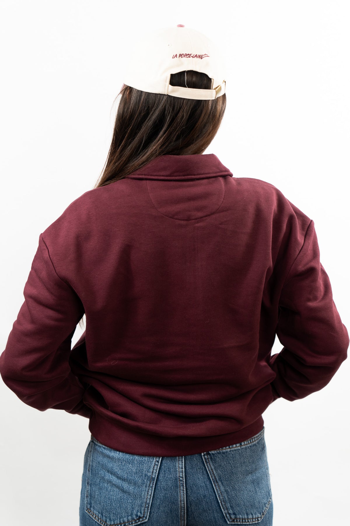 Pull semi zip col polo