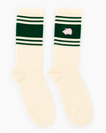 Green striped beige