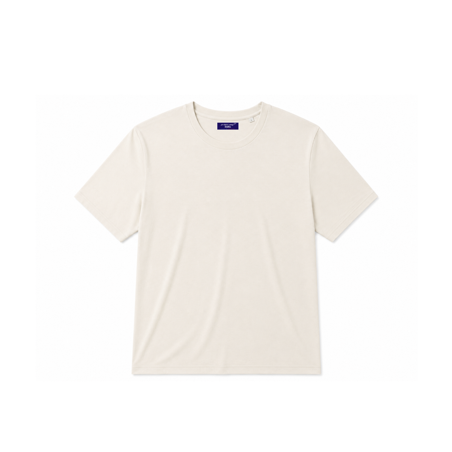laporcelaine-teeshirt-crème-personnalisé